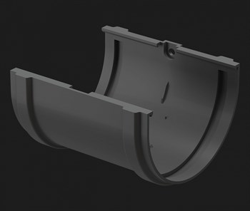 Соединитель желобов Дёке Premium, Графит 8610