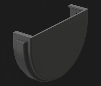 Заглушка желоба, Дёке Premium, Графит 8630