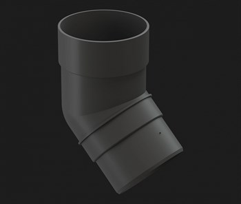 Колено 45 гр., Дёке Premium, Графит 8642