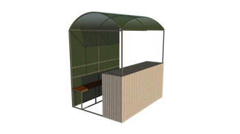 Прилавок уличный открытый ПУ-10 9265