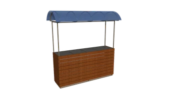 Прилавок уличный островной ПУ-35 9270