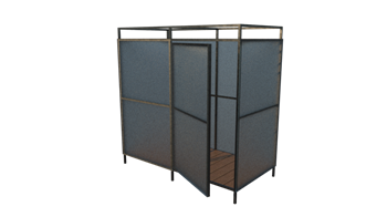 Летний душ с раздевалкой 2.0*1.0*2.2 м. Комплект без бака для воды 9868