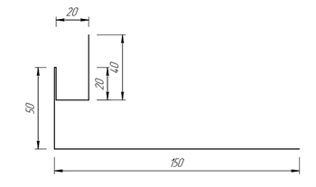 Околооконная планка 50*150 мм 10045