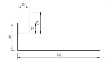 Околооконная планка 60*100 мм 10050
