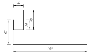 Околооконная планка 60*200 мм 10052