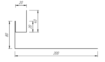Околооконная планка 80*200 мм 10058