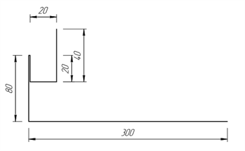 Околооконная планка 80*300 мм 10060