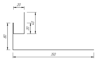 Околооконная планка 80*350 мм 10061