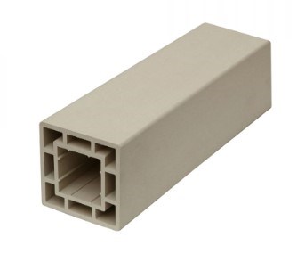 Столб заборный ДПК CM Railing 120х120х3000 мм в цвете WHITE WOOD (Белое дерево) торговой марки Cottage Mode (CM)