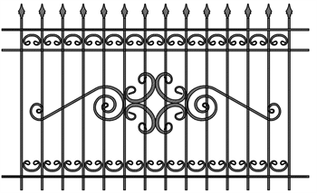 Забор кованый МЗК-54 (1500*2460)