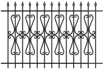 Забор кованый МЗК-19 (1500*2295)