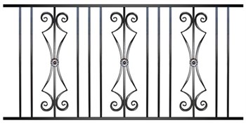 Ограждение металлическое ОГР-13 (1000*2295 мм)