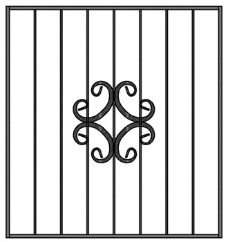 Решетка металлическая на окно арт.006 (1400*1300)