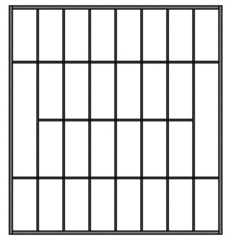 Решетка металлическая на окно арт.008 (1400*1300)