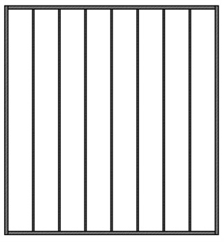 Решетка металлическая на окно арт.019 (1400*1300)