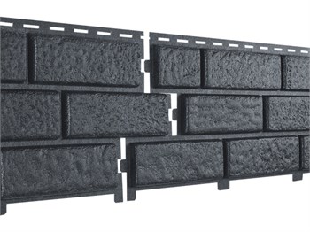 Фасадные панели Stone House Кирпич Графитовый