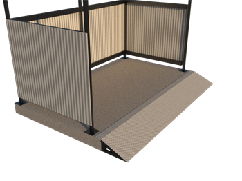 Трап для площадки ТБО (2,95*0,40*0,17 м), метал 12215 - фото 42252