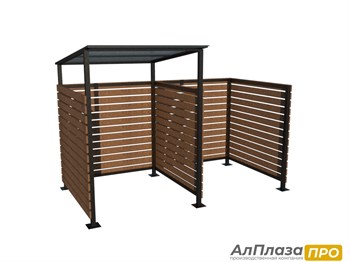 Контейнерная площадка ТБО "FORESTER LITE" (1 контейнер+Доп. секция)