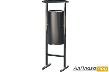 Урна уличная СЛ-250, черная, 25 литров