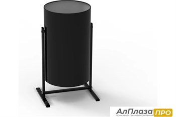 Урна уличная УРТ-25, разборная, черная, 25 литров