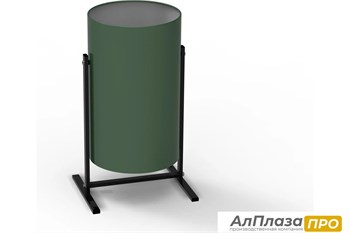 Урна уличная УРТ-19, разборная, зеленая, 19 литров