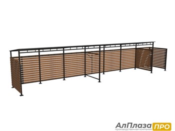 Контейнерная площадка ТБО "FORESTER LITE" (6 контейнеров+Доп. секция)