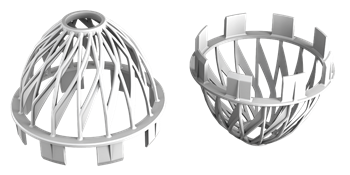 Решетка воронки защитная VINYLON Белая 2353