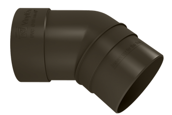 Колено трубы 45° VINYLON Венге 2366