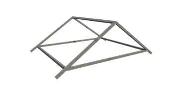 Козырек металлический К109 (Каркас) 2404