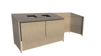 Контейнерная площадка ТБО "CITY NEXT 02" (2 контейнера) 2448 - фото 6508