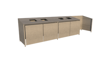 Контейнерная площадка ТБО "CITY NEXT 03" (4 контейнера) 2449 - фото 6510