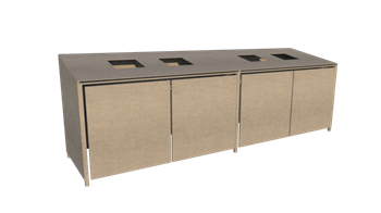 Контейнерная площадка ТБО "CITY NEXT 04" (4 контейнера) 2450 - фото 6512