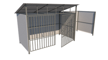 Контейнерная площадка ТБО "INDUSTRIAL 02" (2 контейнера) 2476 - фото 6564