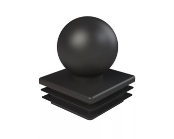 Заглушка пластиковая на профильную трубу 50*50 Шар 2957 - фото 8070