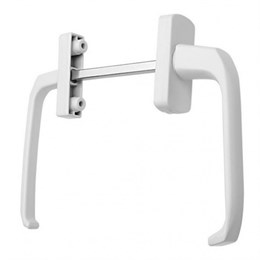 Балконная ручка ассиметричная, белая Балконная ручка ассиметричная, белая