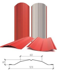 Евроштакетник "Престиж", 0,45 мм, Двухстороннее порошковое полимерное покрытие 8180 Евроштакетник "Престиж", 0,45 мм, Двухстороннее порошковое полимерное покрытие 8180