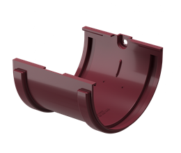 Соединитель желобов Дёке Standart, Красный 8527 Соединитель желобов Дёке Standart, Красный 8527