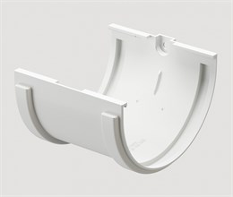 Соединитель желобов Дёке Standart, Белый 8529 Соединитель желобов Дёке Standart, Белый 8529