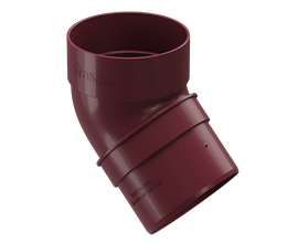 Колено 45 гр., Дёке Standart, Красный 8564 Колено 45 гр., Дёке Standart, Красный 8564