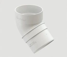Колено 45 гр., Дёке Standart, Белый 8566
