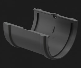 Соединитель желобов Дёке Premium, Графит 8610 Соединитель желобов Дёке Premium, Графит 8610