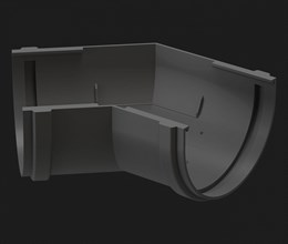 Угловой элемент 135 гр., Дёке Premium, Графит 8626 Угловой элемент 135 гр., Дёке Premium, Графит 8626