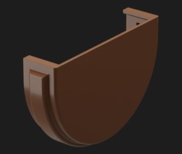 Заглушка желоба, Дёке Premium, Каштан 8629 Заглушка желоба, Дёке Premium, Каштан 8629