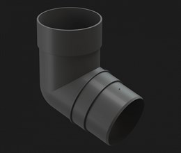 Колено 72 гр., Дёке Premium, Графит 8638 Колено 72 гр., Дёке Premium, Графит 8638