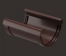 Соединитель желоба Дёке LUX, Шоколад 8673 Соединитель желоба Дёке LUX, Шоколад 8673