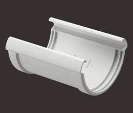 Соединитель желоба Дёке LUX, Пломбир 8674 Соединитель желоба Дёке LUX, Пломбир 8674