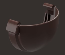 Заглушка желоба, Дёке LUX, Шоколад 8685 Заглушка желоба, Дёке LUX, Шоколад 8685