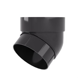 Колено трубы 67 град. ПВХ Grand Line графит (RAL 7024) 9170 Колено трубы 67 град. ПВХ Grand Line графит (RAL 7024) 9170