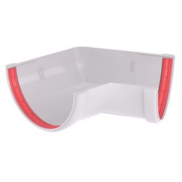 Угол желоба 135 град.Классика 120 ПВХ Grand Line белый (RAL 9003) 9201 Угол желоба 135 град.Классика 120 ПВХ Grand Line белый (RAL 9003) 9201