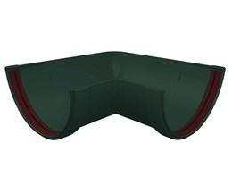 Угол желоба 90 град.Классика 120 ПВХ Grand Line зелёный (RAL 6005) 9213 Угол желоба 90 град.Классика 120 ПВХ Grand Line зелёный (RAL 6005) 9213